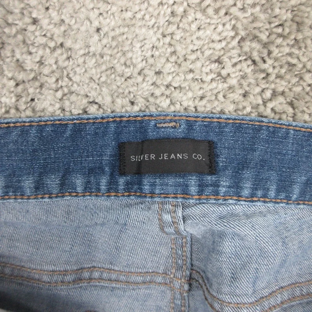 Silver Jeans Mens 36x29 (Tag 36x32) Blue Konrad Slim Straight Flex Denim Pants